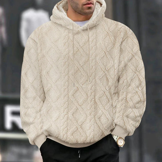 Heren Hoodie Pullover Jacquard Dubbelzijdig Velvet 8