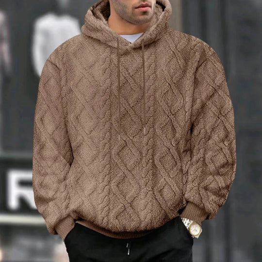 Heren Hoodie Pullover Jacquard Dubbelzijdig Velvet 9