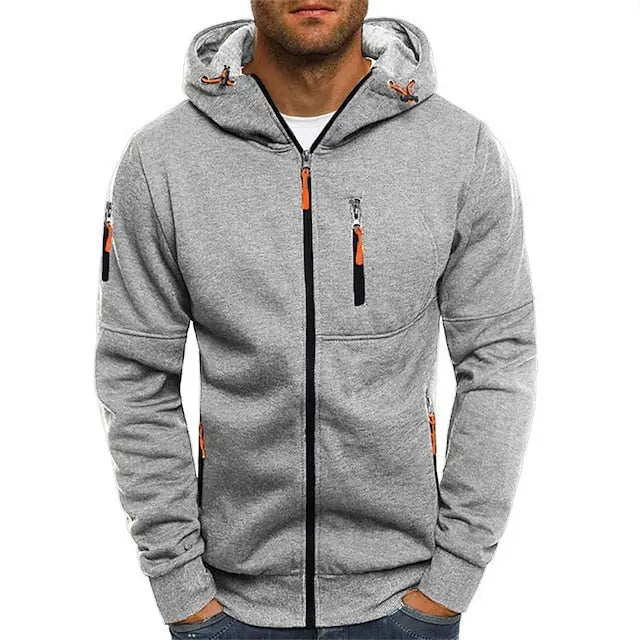 Heren Hoodie met Dubbel-Lagige Kap en Kangaroo Pocket 3