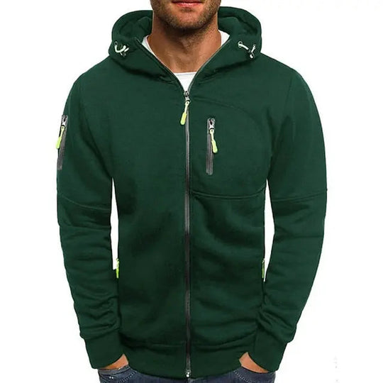 Heren Hoodie met Dubbel-Lagige Kap en Kangaroo Pocket 6