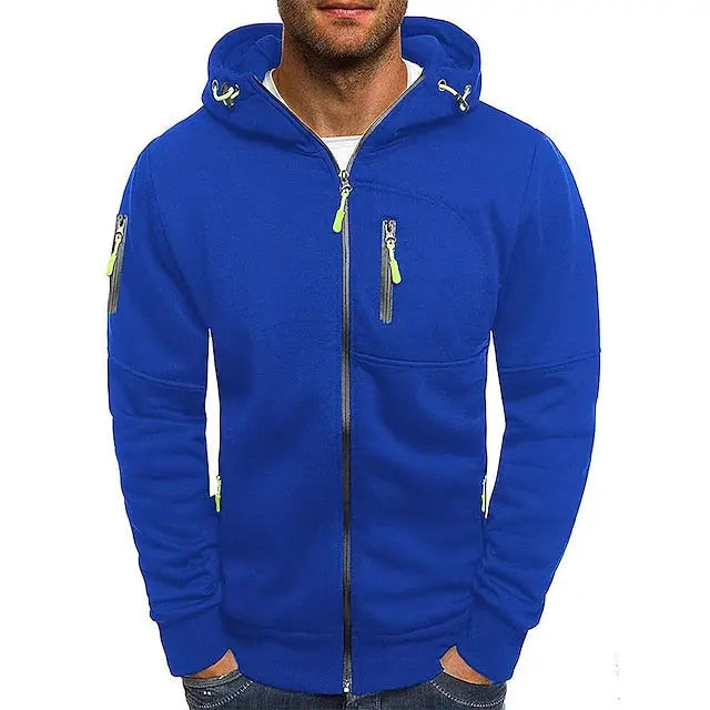 Heren Hoodie met Dubbel-Lagige Kap en Kangaroo Pocket 7