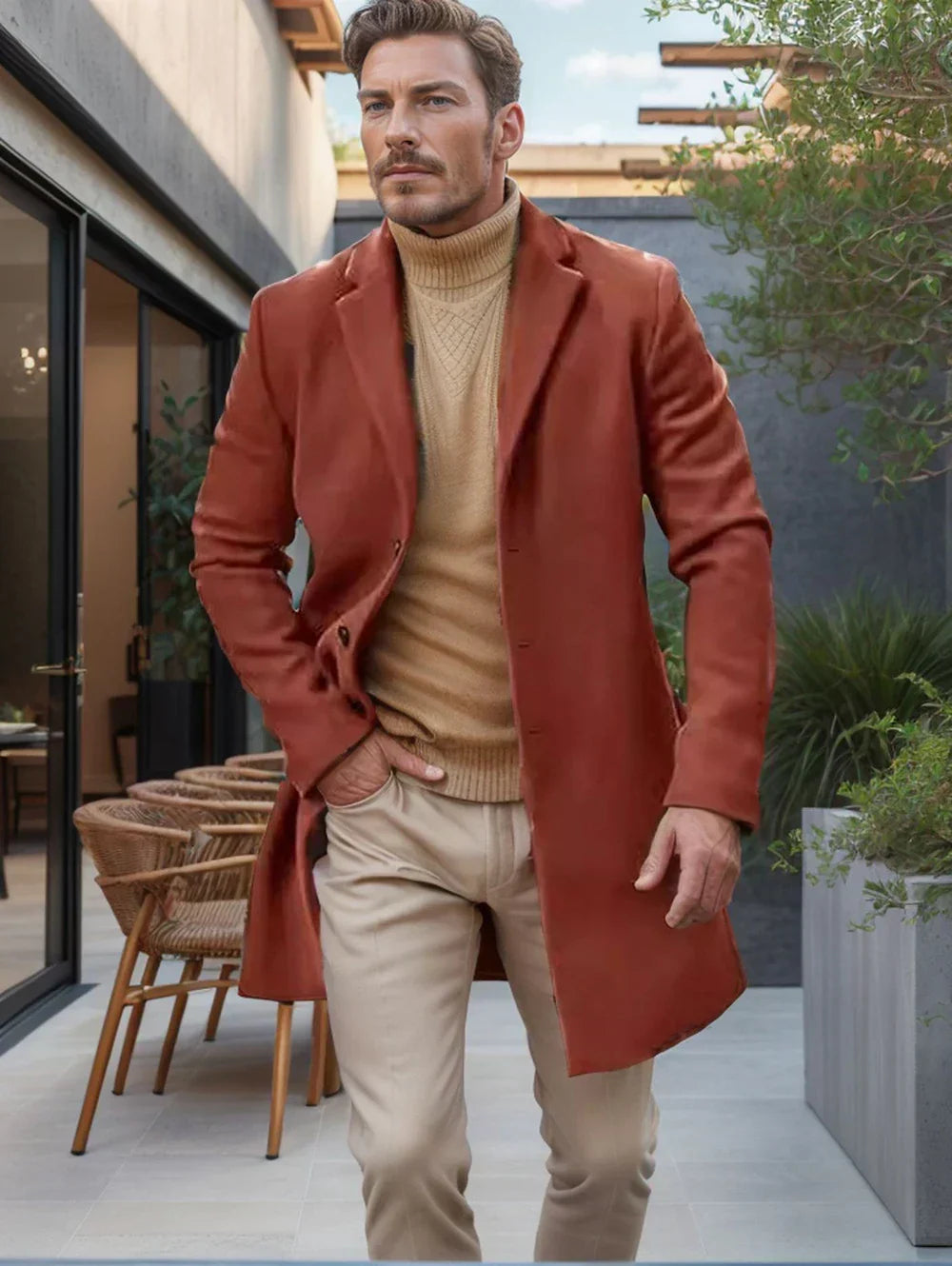 Heren Jack Met Klassieke Kraag Voor Formele En Casual Gelegenheden 5