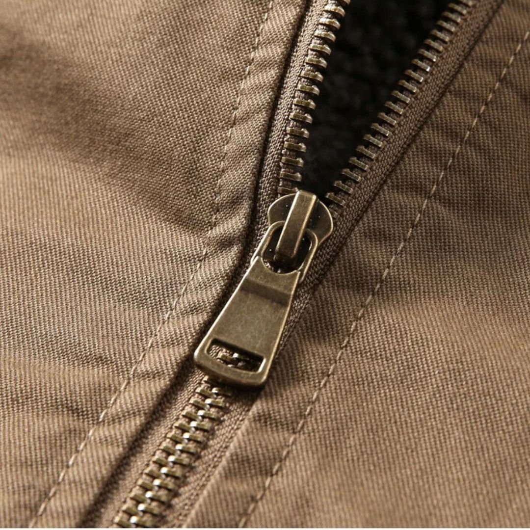 Heren Jack met Wolvoering en Robuuste Details 6