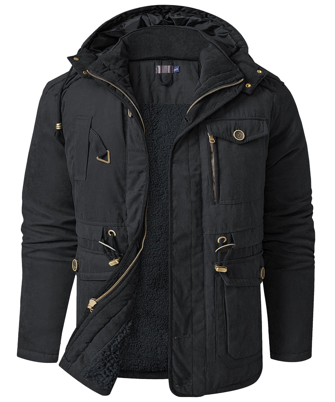 Heren Jas Winter Robuuste Buitenlaag Fleece Binnenvoering 7
