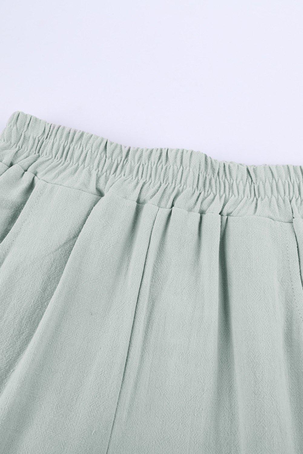 Heren Joggers van Linnen met Elastische Tailleband en Zakken 1