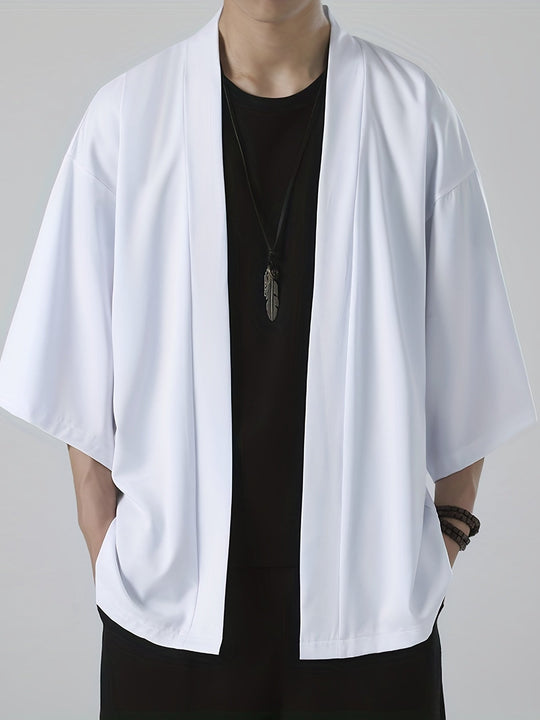 Heren Kimono in Japanse Stijl met Open Front 1