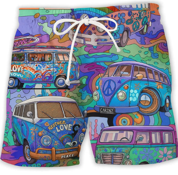 Heren Korte Broek Graffiti Design 1