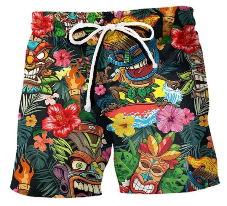 Heren Korte Broek Graffiti Design 3