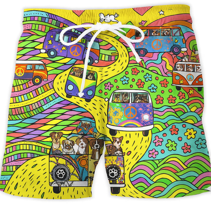 Heren Korte Broek Graffiti Design 4