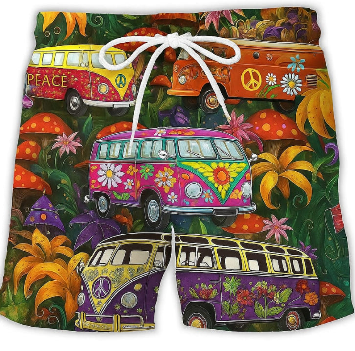 Heren Korte Broek Graffiti Design 5