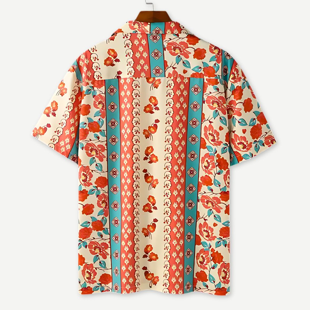 Heren Kraagshirt met Bloemenprint voor de Zomer 1