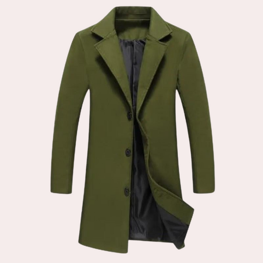 Heren Lange Frakke Stijlvol en Modern 5