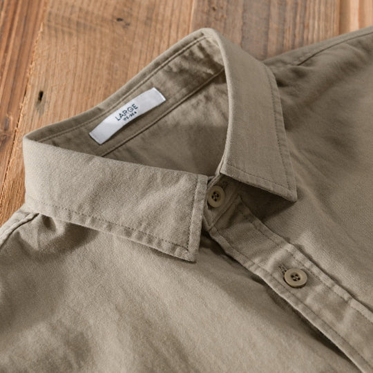 Heren Lange Mouw Shirt Casual Katoen en Linnen 4