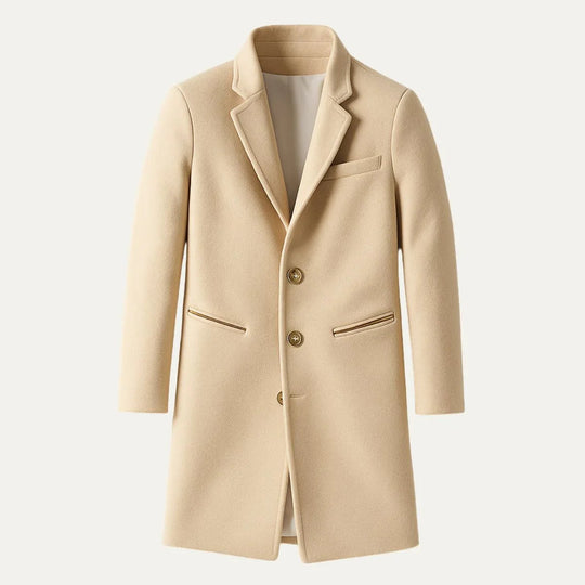 Heren Lange Trenchcoat Klassieke Stijl 1