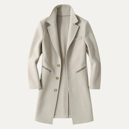 Heren Lange Trenchcoat Klassieke Stijl 2