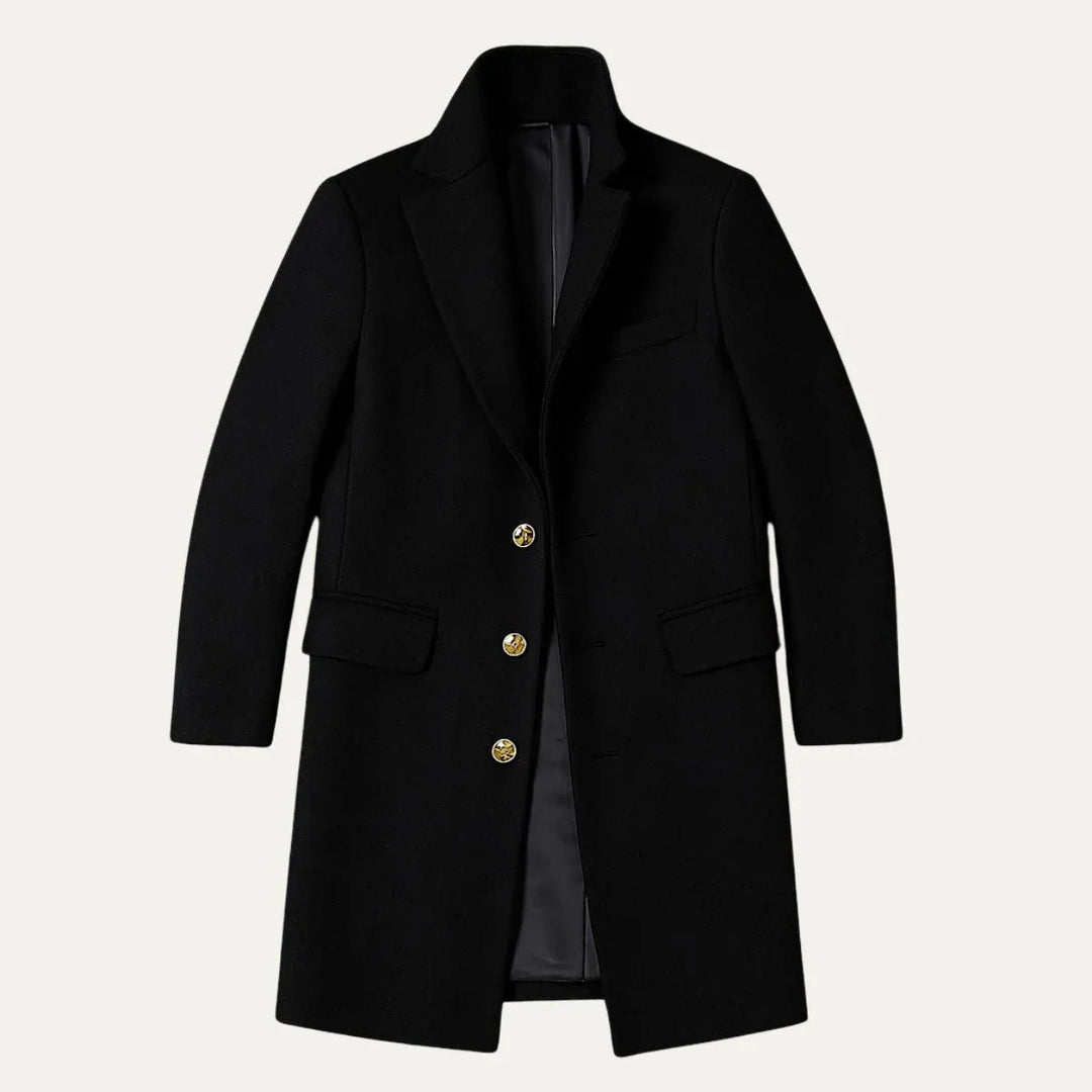 Heren Lange Trenchcoat Klassieke Stijl 3