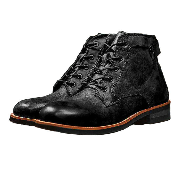 Heren Lederstiefelschoenen Tijdloos Design Comfortabel 0