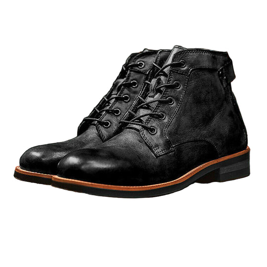 Heren Lederstiefelschoenen Tijdloos Design Comfortabel 0