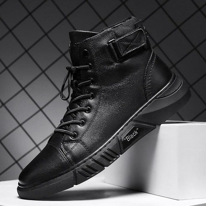 Heren Leren Laarzen Handgemaakt Stijlvol 0