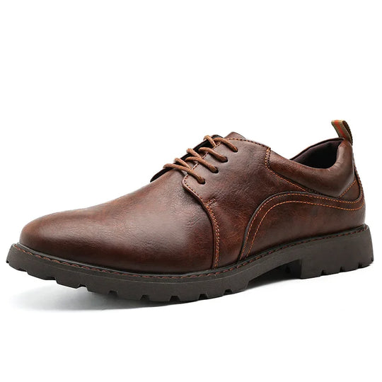 Heren Leren Schoenen Casual Britse Stijl 4