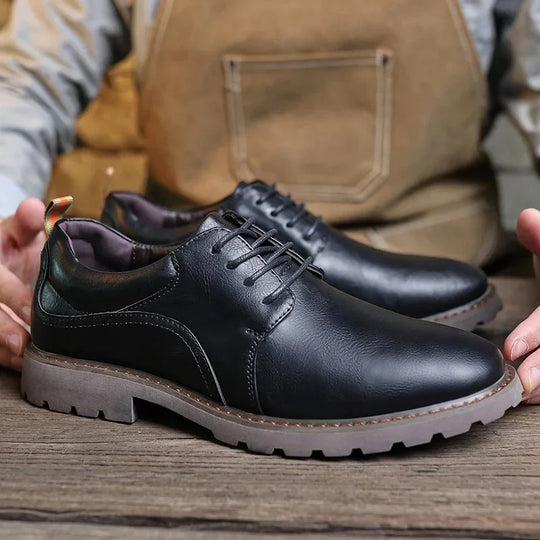 Heren Leren Schoenen Casual Britse Stijl 5