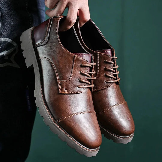 Heren Leren Schoenen Casual Britse Stijl 6