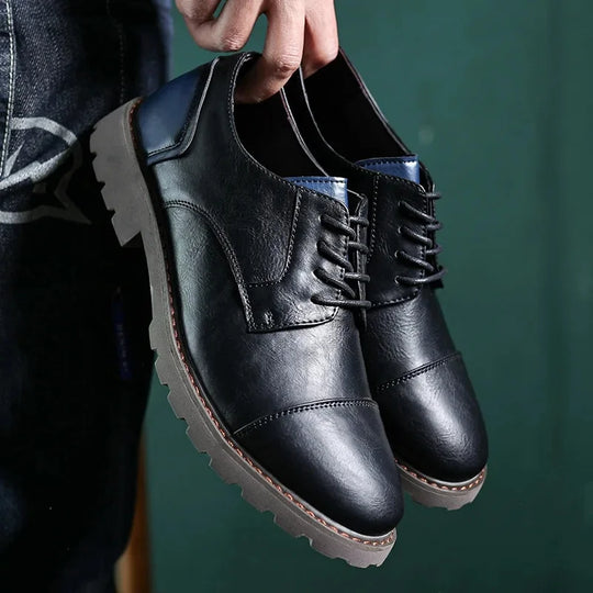 Heren Leren Schoenen Casual Britse Stijl 7