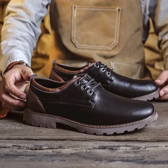 Heren Leren Schoenen Casual Britse Stijl 8