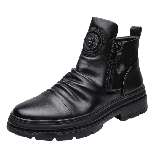 Heren Leren Støvelschoenen Moderne Stijl 2
