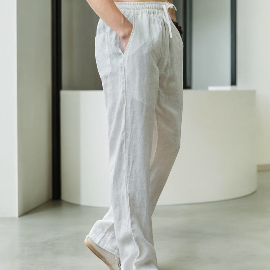 Heren Linnen Broek Casual Stijl 5