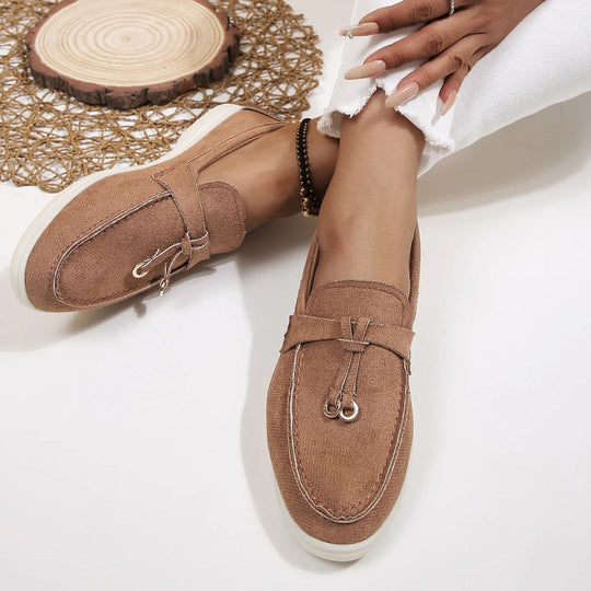Heren Loafers Suède Casual Zwart 4