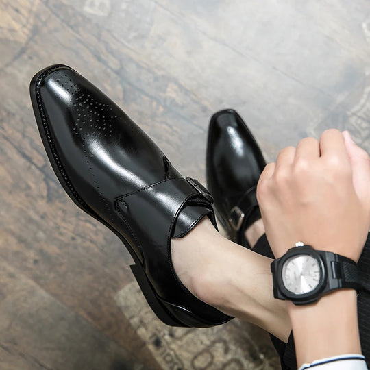 Heren Loafers Zwart Casual Schoenen voor Bruiloft en Feest 1