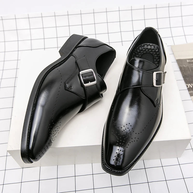 Heren Loafers Zwart Casual Schoenen voor Bruiloft en Feest 6