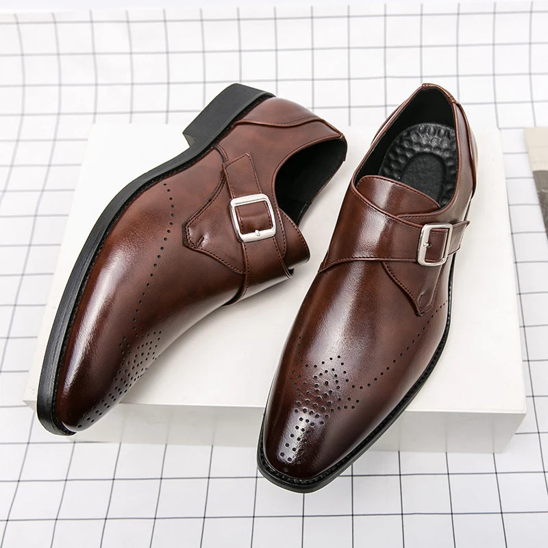 Heren Loafers Zwart Casual Schoenen voor Bruiloft en Feest 7