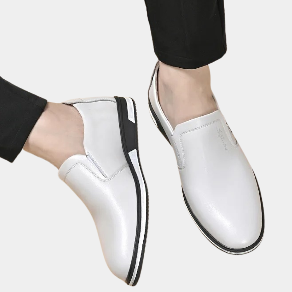 Heren Loafers Zwart PU-Synthetisch Leer met Lichte Gummisool 2