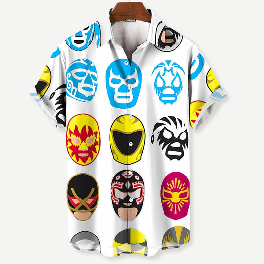 Heren Luchador Shirt Bundel Casual Katoen 1