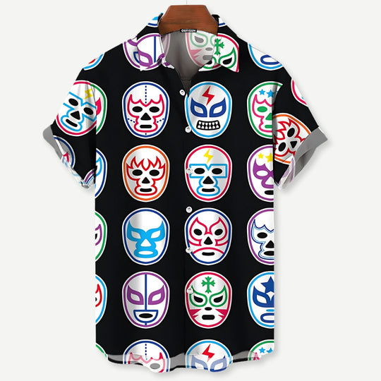 Heren Luchador Shirt Bundle #2 Casual Katoen 1