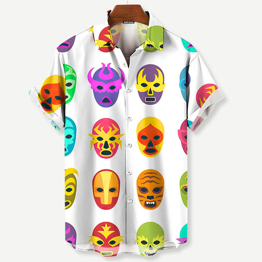Heren Luchador Shirt Bundle #2 Casual Katoen 2