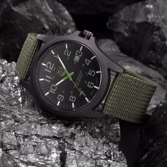 Heren Militair Horloge Tactisch Robuust met Stopwatch en Nachtverlichting 0