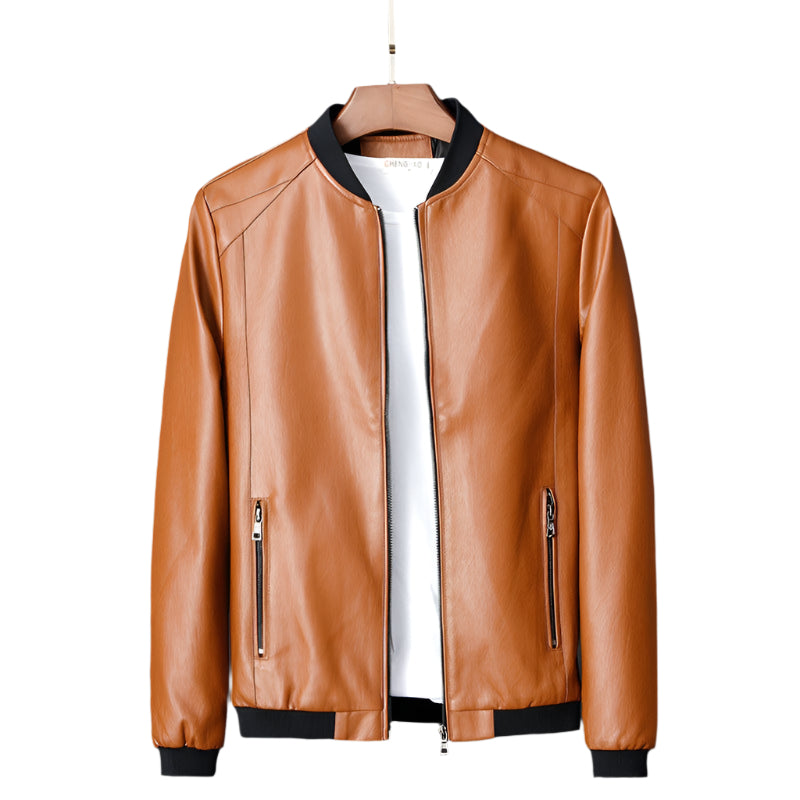 Heren Motorjack Leather Urban Stijl 0