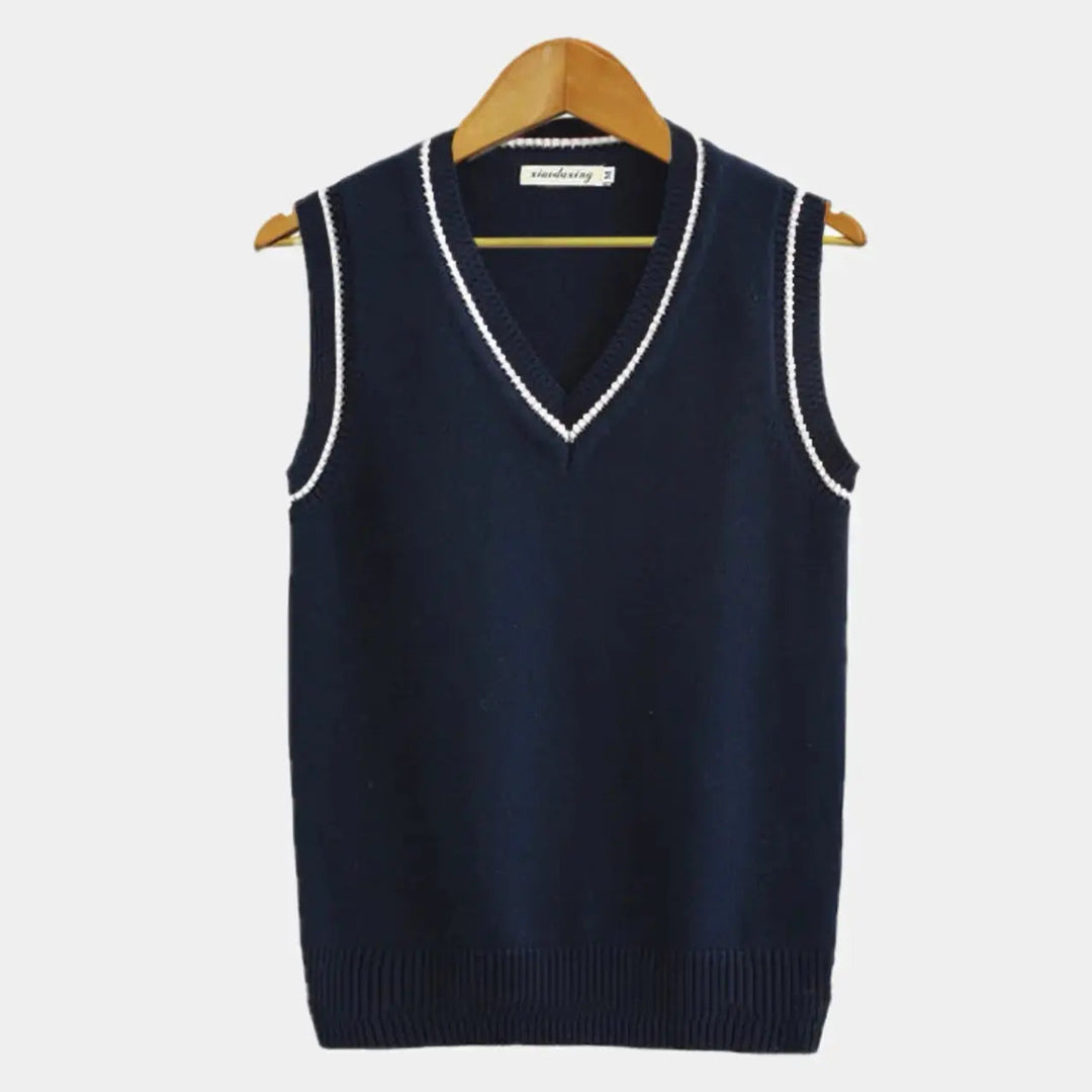 Heren Mouwloze Trui Old Money Stijl 3