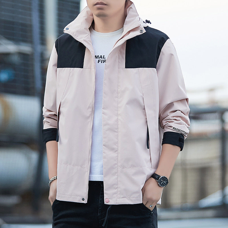 Heren Outdoor Jas Waterdicht Winddicht Met Ritszakken 3