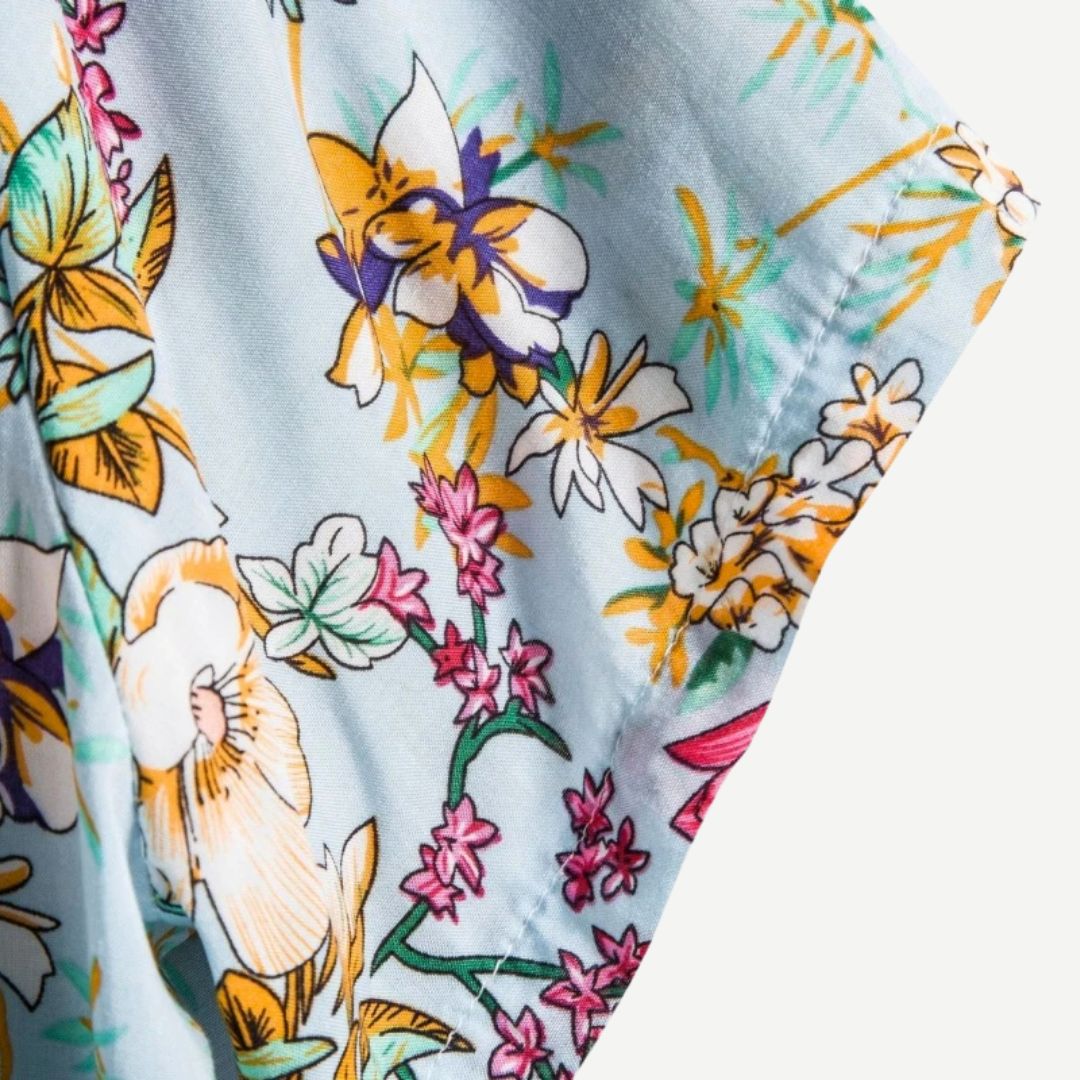 Heren Overhemd Bloemenprint Luchtig Katoen 3