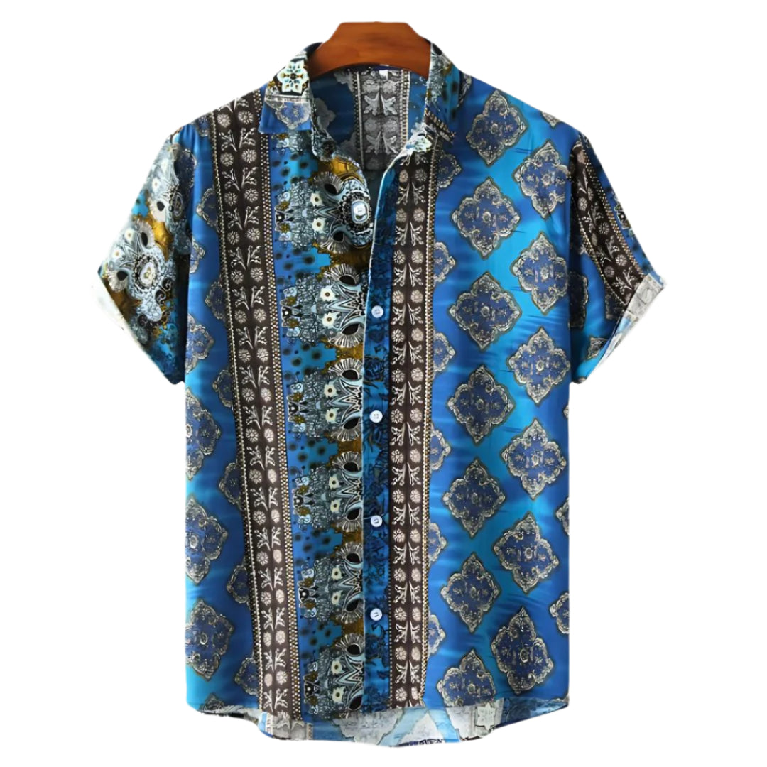 Heren Overhemd Casual Luchtig Materiaal met Vrolijke Prints 0