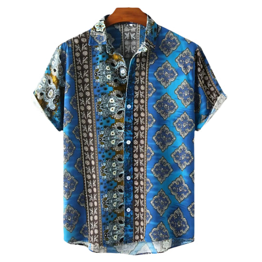 Heren Overhemd Casual Luchtig Materiaal met Vrolijke Prints 0