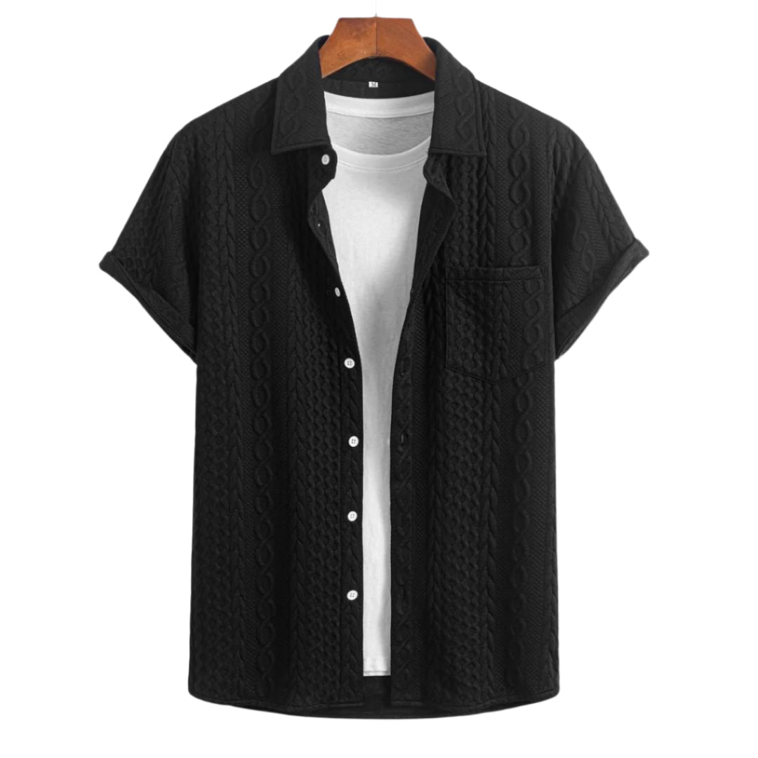 Heren Overhemd Coastal Stijl Gebreid 0