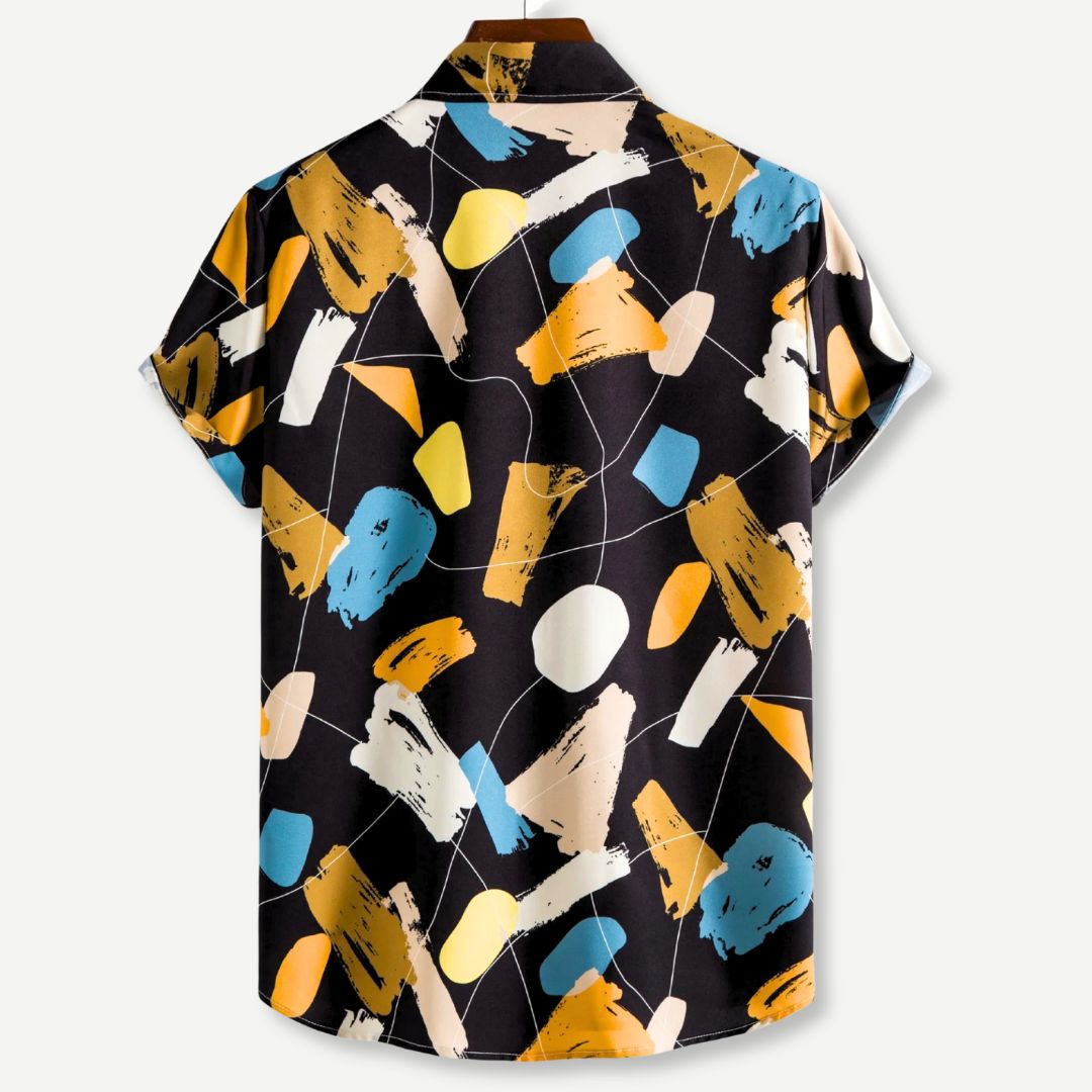 Heren Overhemd Met Schilderachtige Print Casual Katoen 3