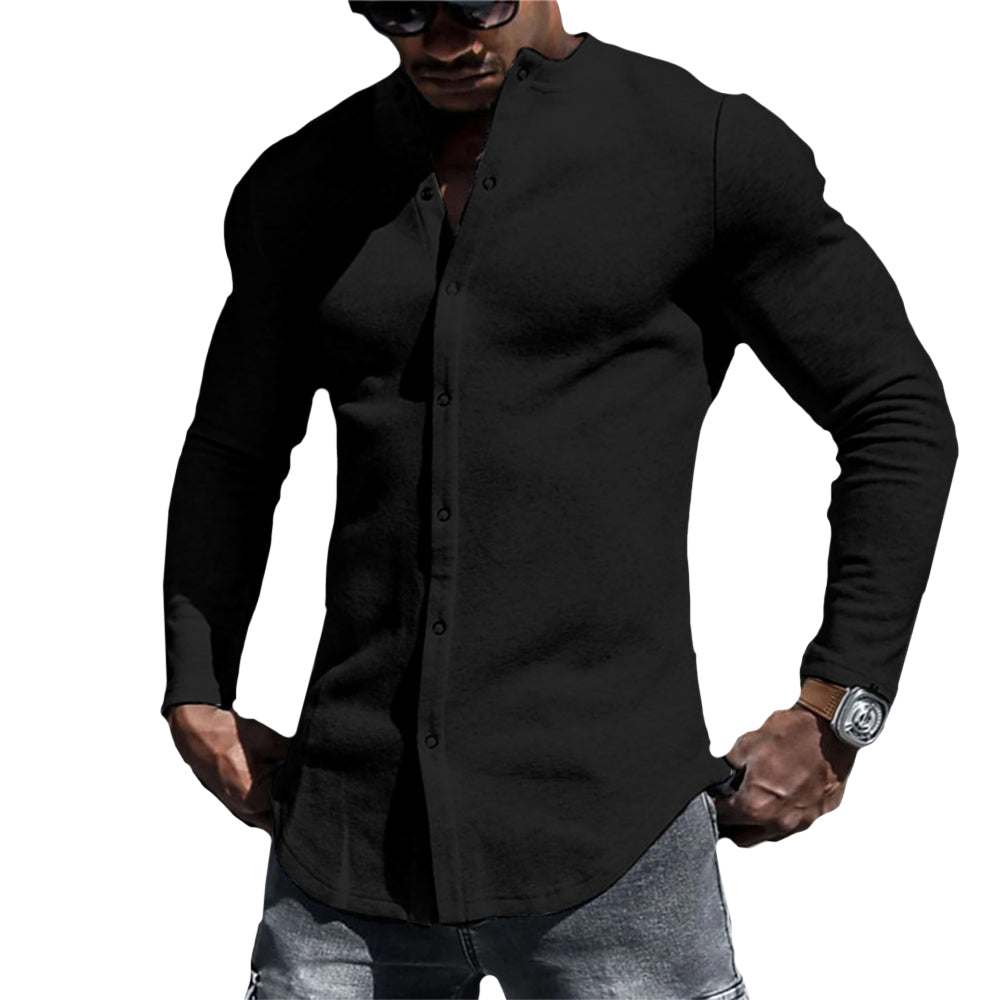 Heren Overhemd Ontspannen Stijl Casual 4