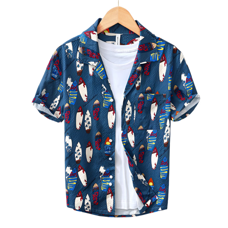 Heren Overhemd Zomerstijl Katoen en Linnenmix 0