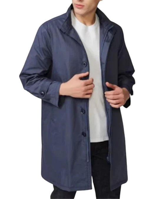 Heren Overjas Lange Minimalistisch Stijl 0